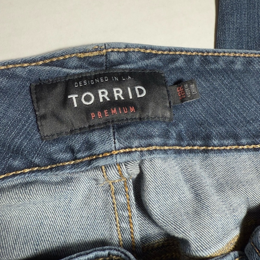 Torrid Blue Medium Wash Jeans with Lived-In Look